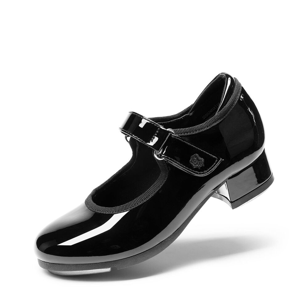 Girls Tap Dance Shoes, Classic Design (Sz 4 Big Kid, Black)
